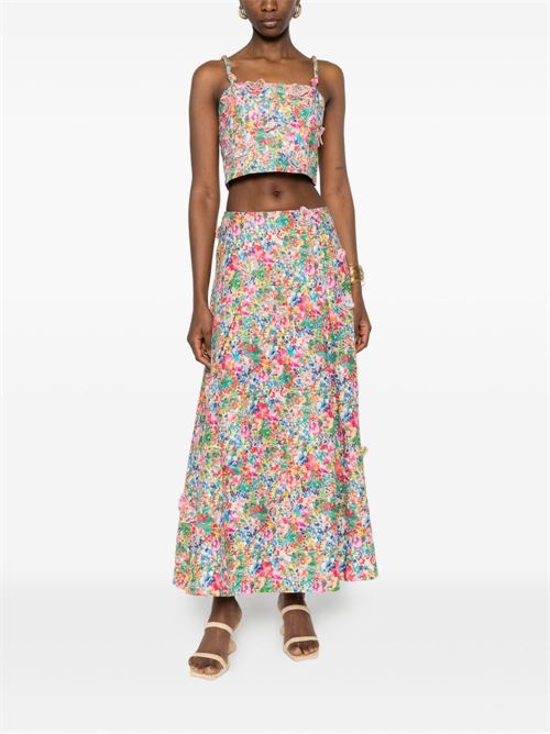 Floral print skirt FARM RIO | 335843PEASANTFLORAL26073